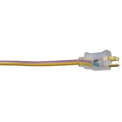 Southwire 100 ft. 12/3 SJTW Hi-Visbility Multi-Color Outdoor Heavy-Duty Extension Cord with Power Light Plug -Extension Cords Sales Store yellow purple southwire general purpose cords 2549sw0022 c3 1000