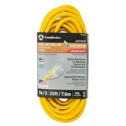 Southwire 25 ft. 14/3 SJEOOW Cold Weather Outdoor Heavy-Duty Extension Cord