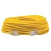 Southwire 100 ft. 12/3 SJEOW Outdoor Heavy-Duty T-Prene Extension Cord with Power Light Plug -Extension Cords Sales Store yellow southwire general purpose cords 1689sw0002 64 1000