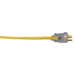 Southwire 50 ft. 12/3 SJTW Hi-Visibility Outdoor Heavy-Duty Extension Cord with Power Light Plug -Extension Cords Sales Store yellow southwire general purpose cords 2588sw0002 77 1000