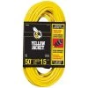 Yellow Jacket 50 ft. 14/3 SJTW Outdoor Medium-Duty Lock Jaw Extension Cord -Extension Cords Sales Store yellow yellow jacket general purpose cords 2734 64 1000