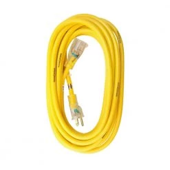 Yellow Jacket 25 ft. 12/3 SJTW Outdoor Heavy-Duty Extension Cord with Power Light Plug -Extension Cords Sales Store yellow yellow jacket general purpose cords 2883 c3 1000