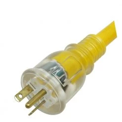 Yellow Jacket 100 ft. 10/3 SJTW Outdoor Heavy-Duty Extension Cord with T-Blade Power Light Plug -Extension Cords Sales Store yellow yellow jacket general purpose cords 2992 c3 1000